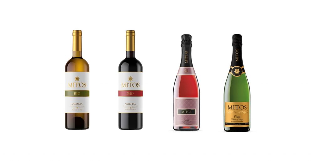 Botellas de vino Mitos